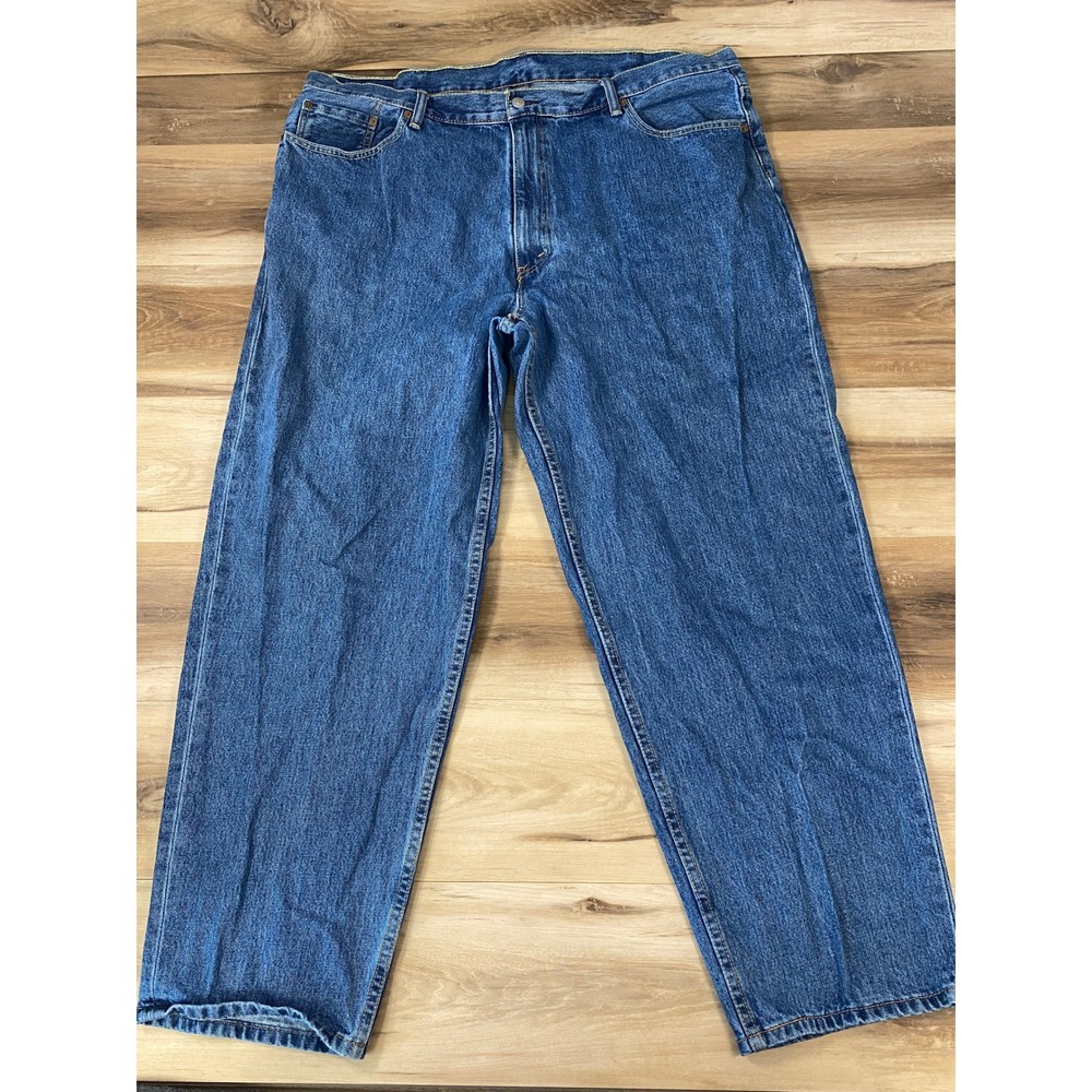 Levi's 550 Jeans Mens 42x32 Relaxed Fit Tapered Leg Blue Medium Wash Casual